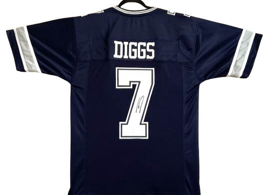 Trevon Diggs Signed Custom Blue Jersey Dallas Cowboys JSA Certified