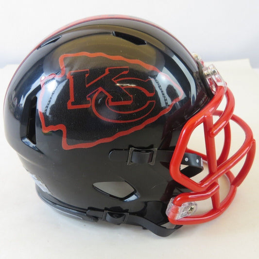 Kansas City Chiefs Custom Mini Helmet Alternate decals on Black