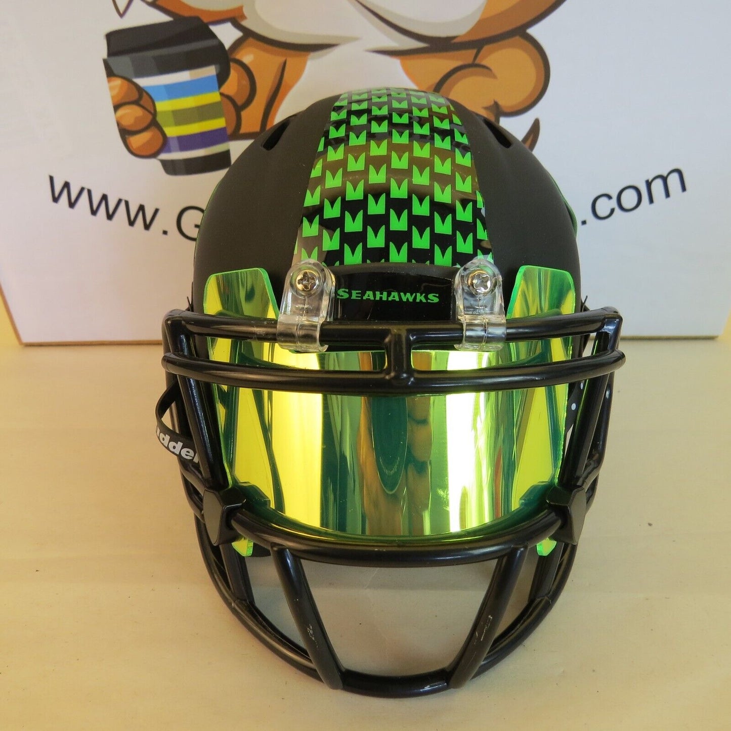 Seattle Seahawks Custom Mini Helmet Black Matte