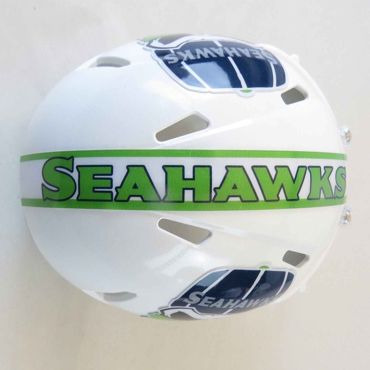 Seattle Seahawks Custom Mini Helmet Alternate decals on White