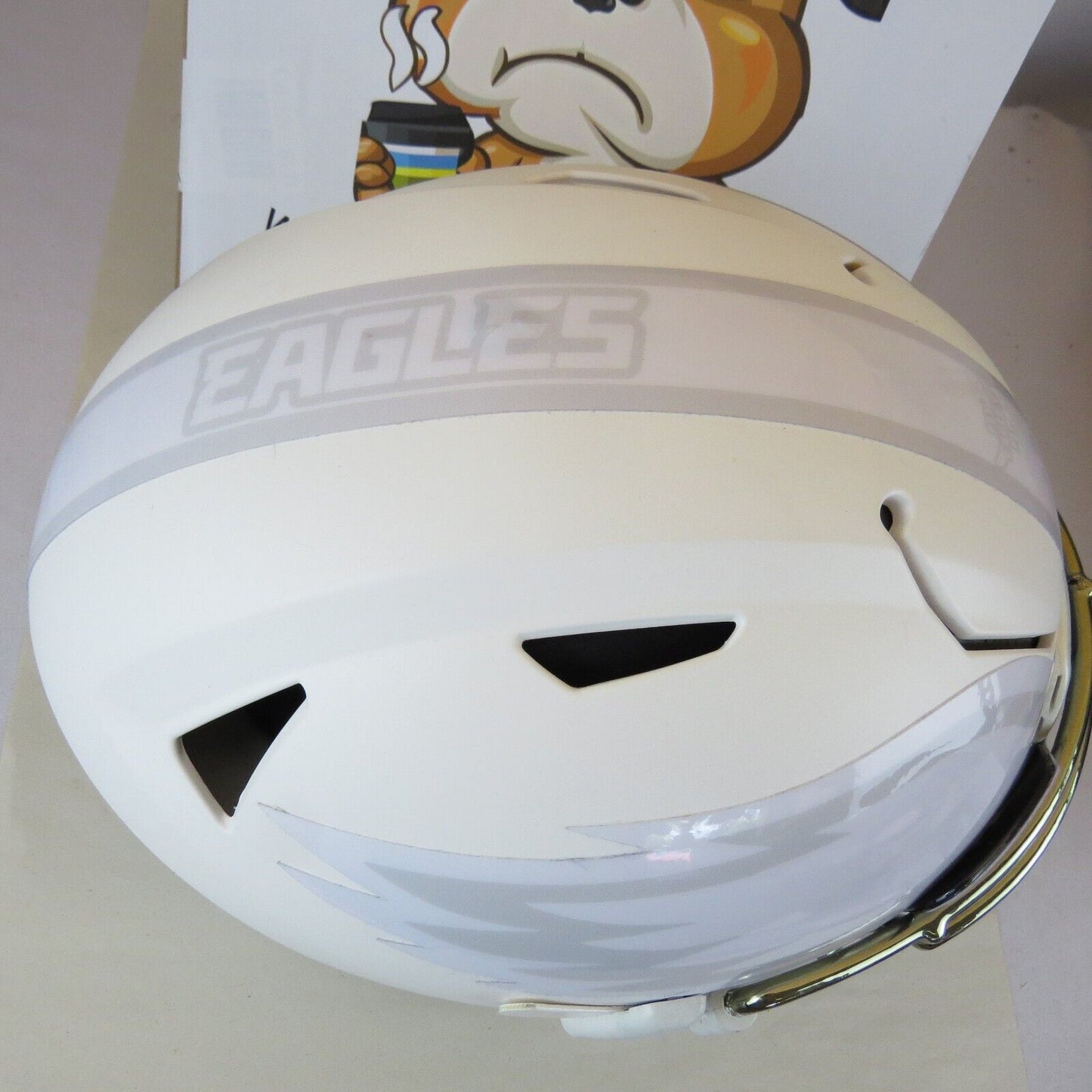 Philadelphia Eagles Custom Speedflex Helmet Alternate Concept White Out