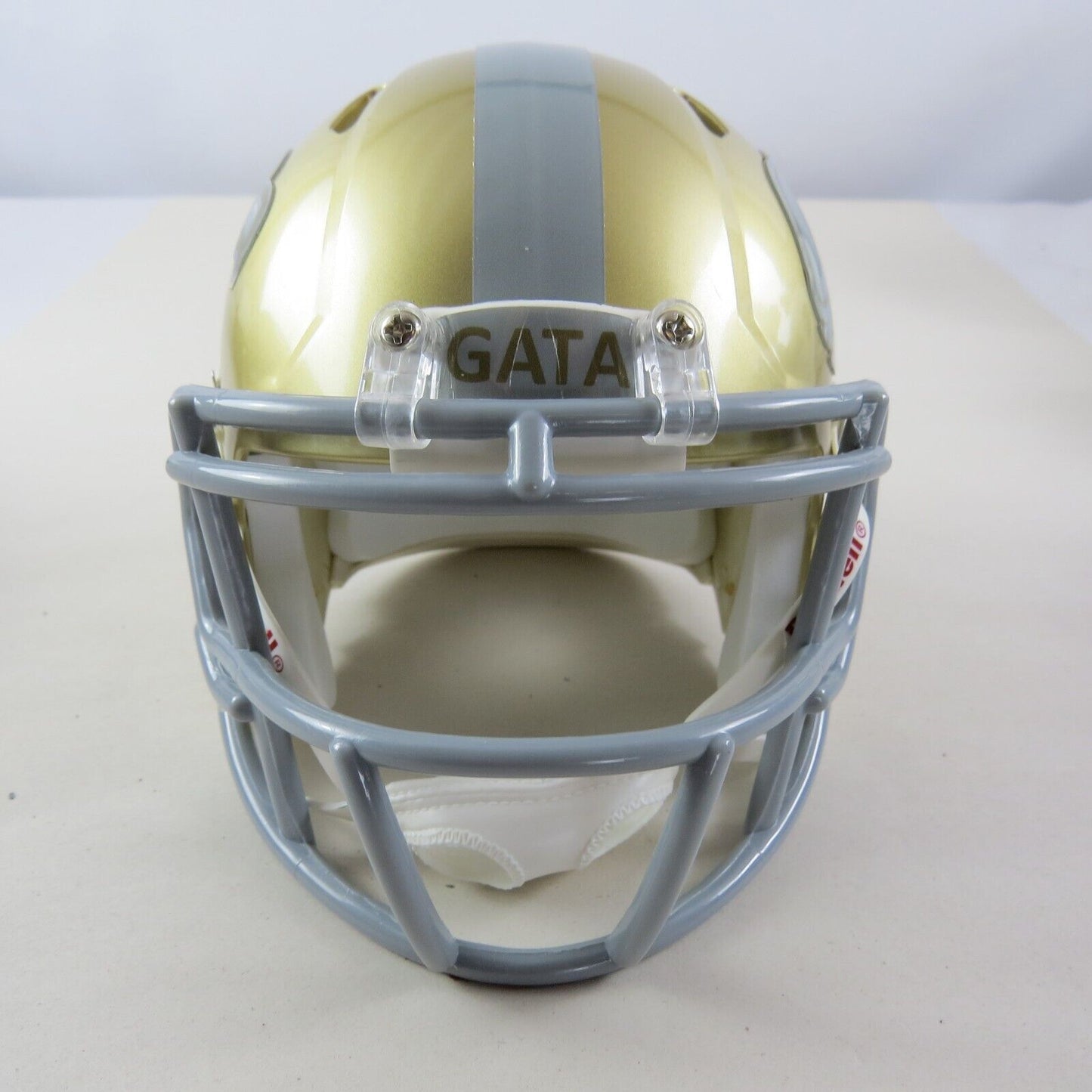 Georgia Southern Eagles Custom Mini Helmet Gold with throw back logo