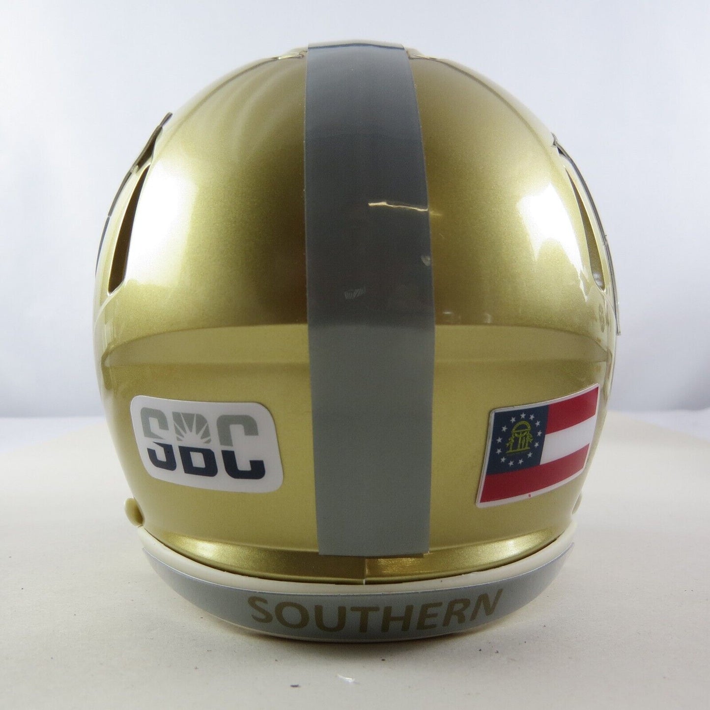 Georgia Southern Eagles Custom Mini Helmet Gold with throw back logo