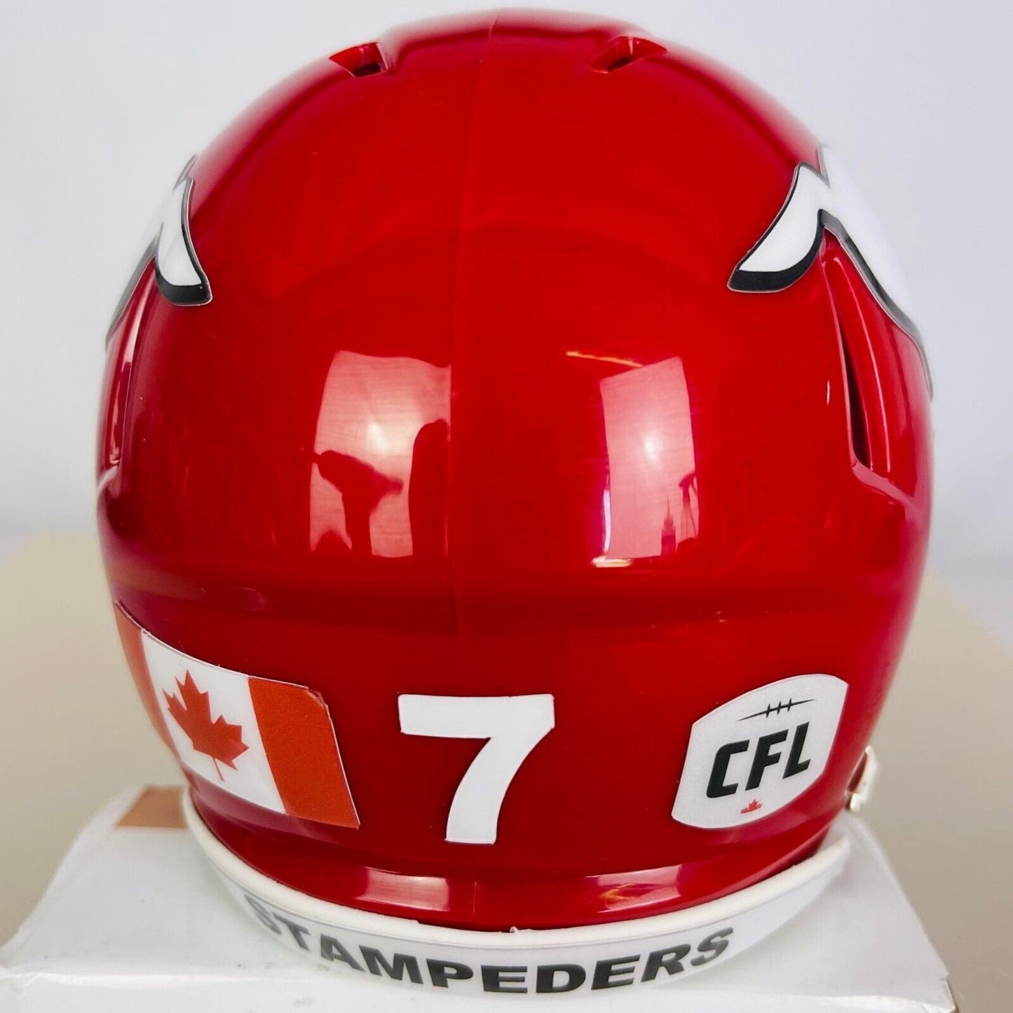 Calgary Stampeders Custom Mini Helmet - Red