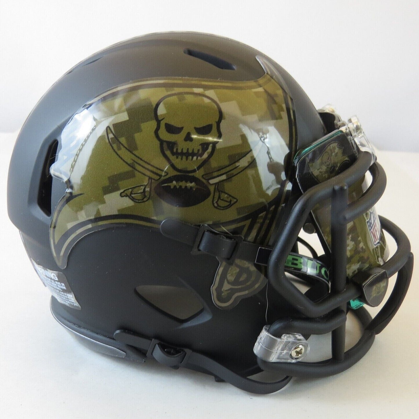 Tampa Bay Buccaneers Custom Mini Helmet STS Salute to Service Themed Black