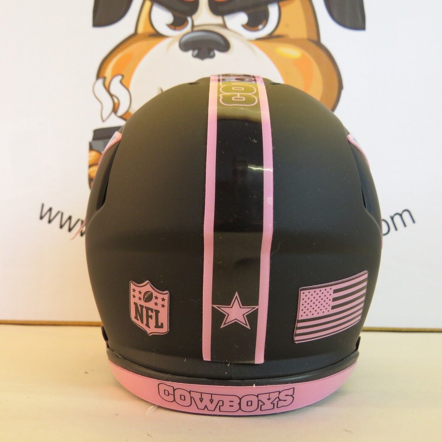 Dallas Cowboys Custom Mini Helmet BCA Breast Cancer Awarenes Themed