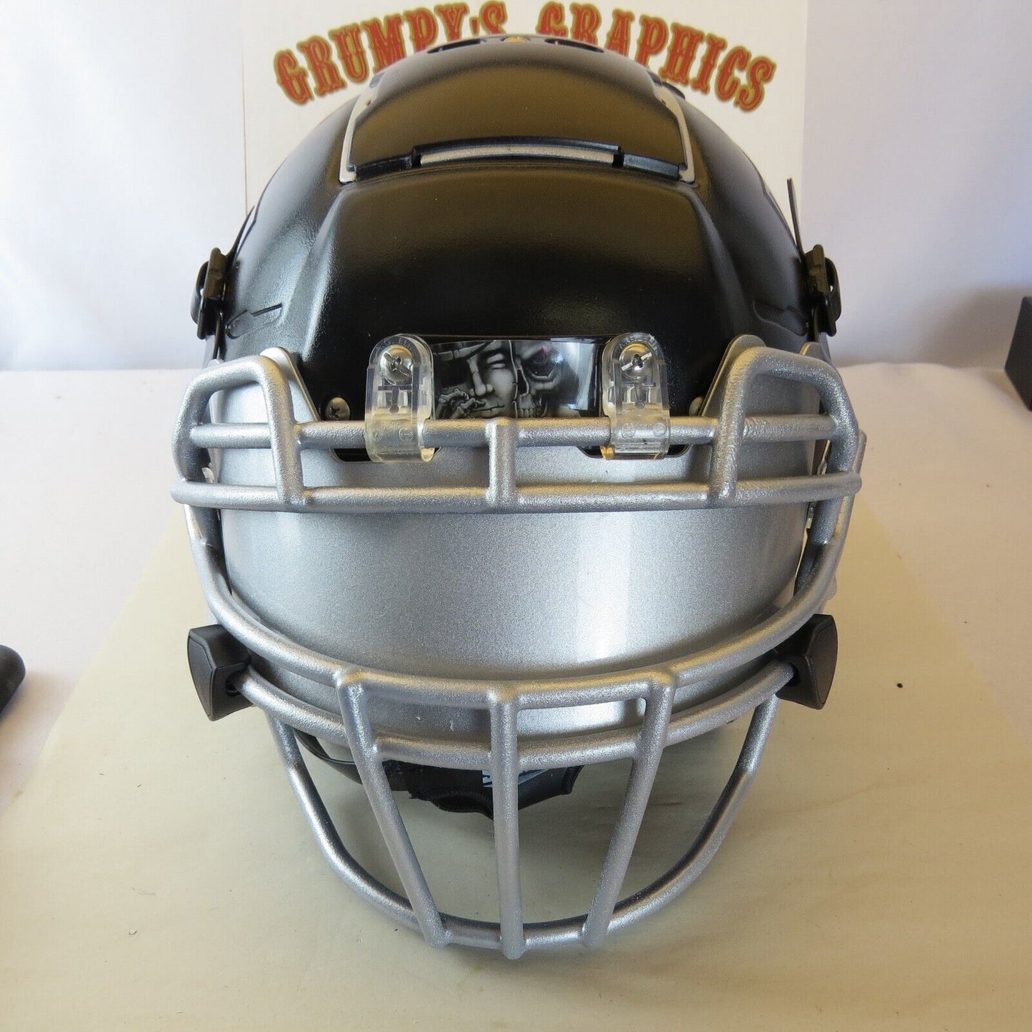 Las Vegas Raiders custom full size Schutt F7 Ballistic Black