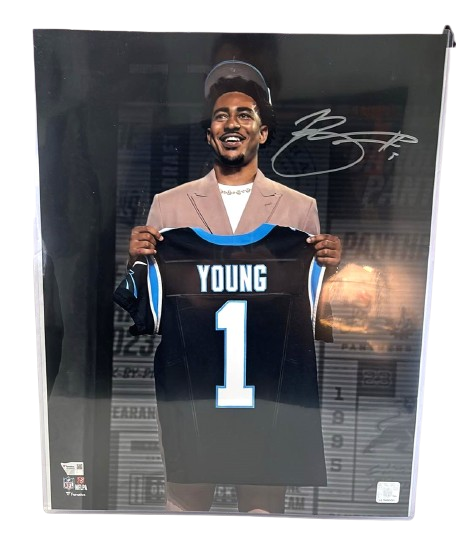 Bryce Young Signed Number One Draft Pick 16x20 Photo Carolina Panthers Fanatics