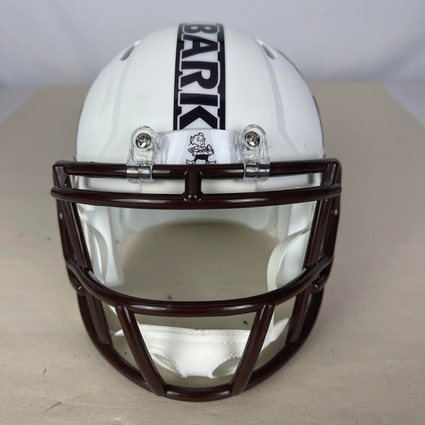 Cleveland Browns Custom Mini Helmet - Alternate on White Matte