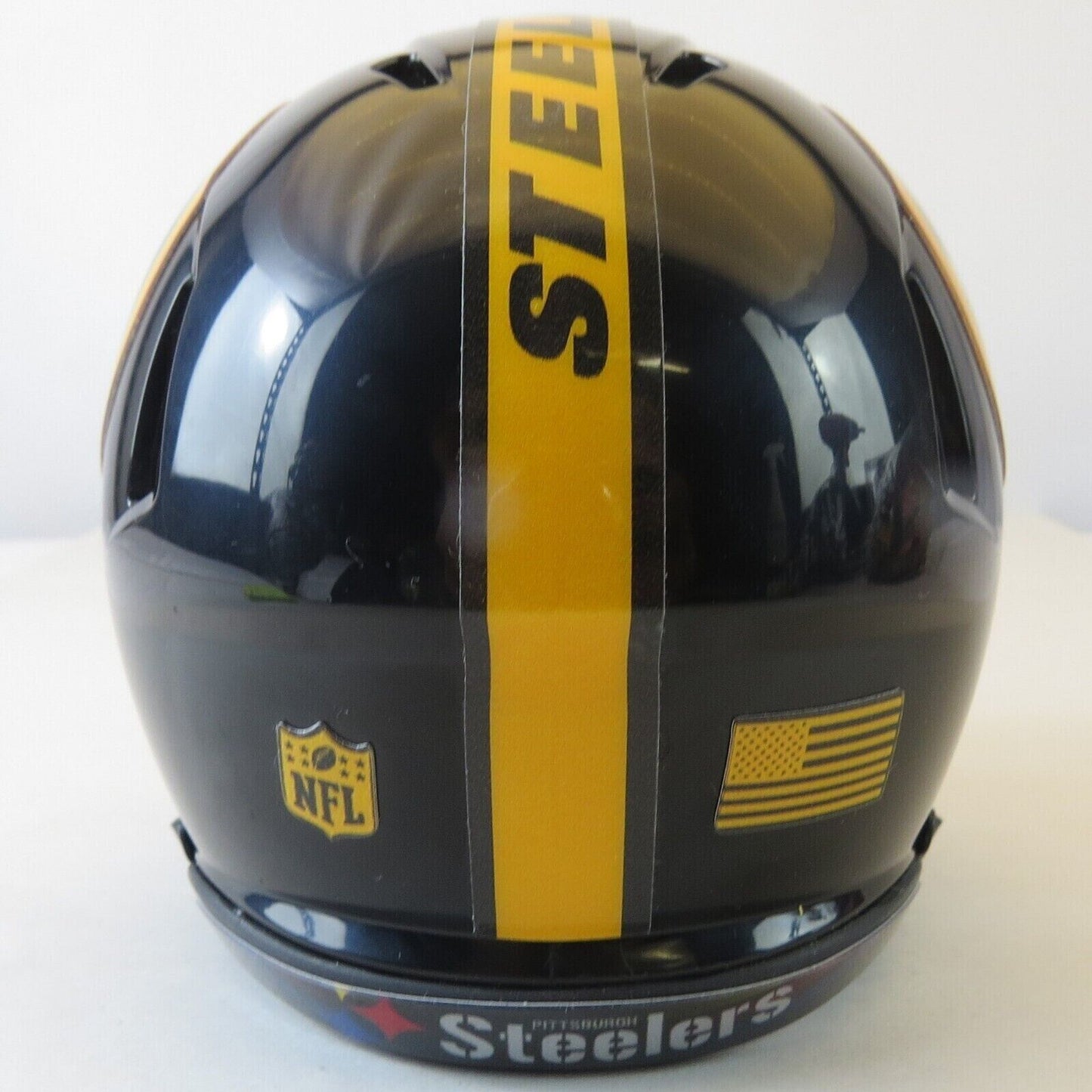 Pittsburgh Steelers Custom Mini Helmet Alternate decals on Black