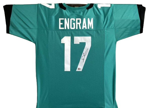 Evan Engram Signed Custom Teal Jersey Jacksonville Jaguars JSA Certified