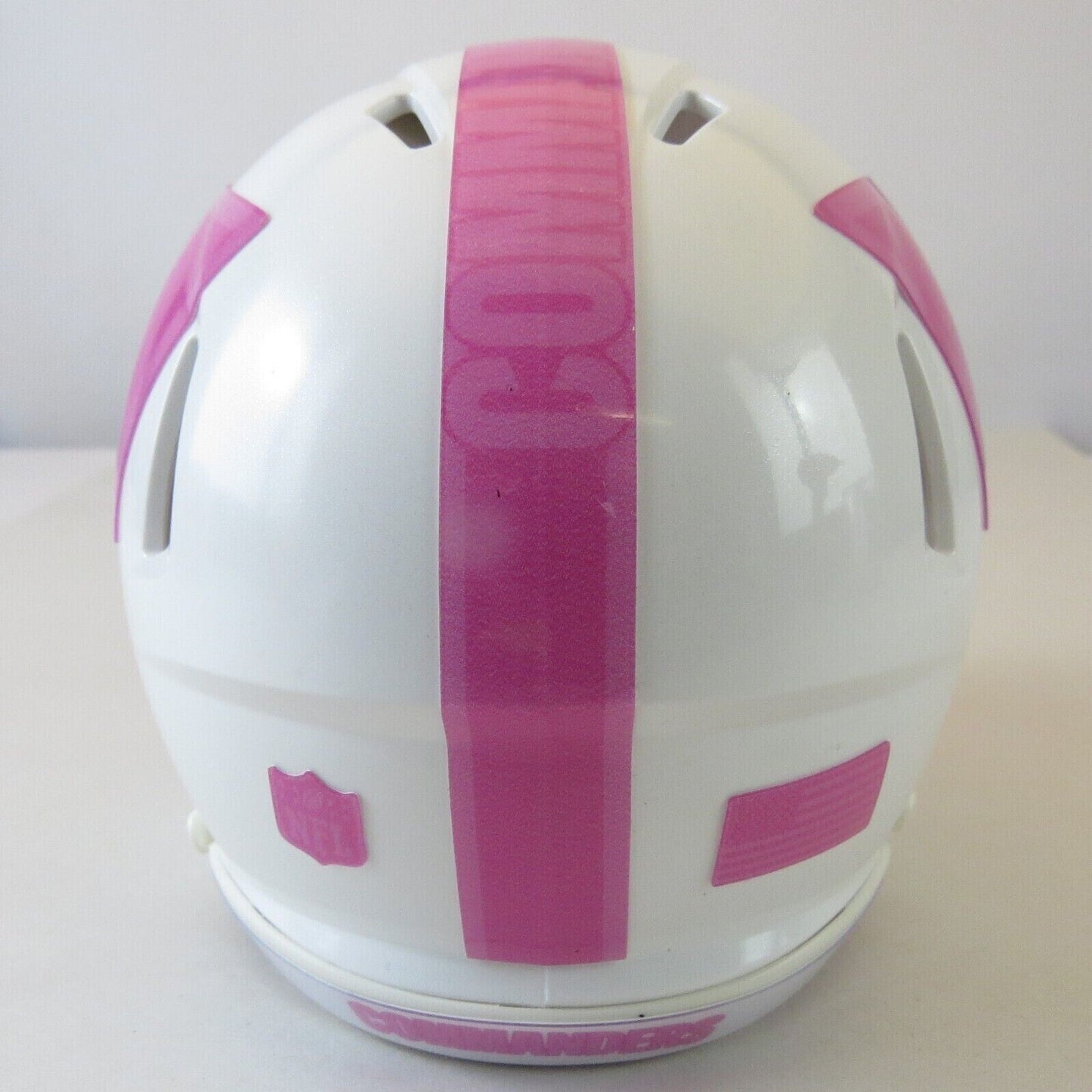 Washington Commanders Custom Mini Helmet BCA Breast Cancer Awareness White