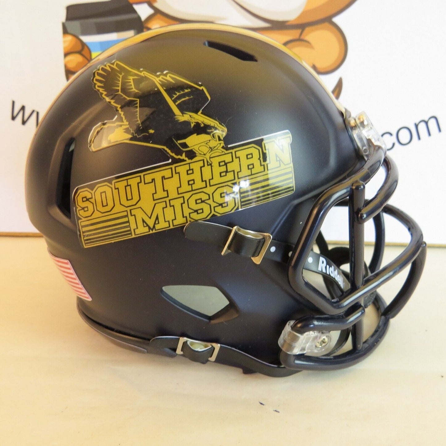 Southern Miss Golden Eagles Custom Mini Helmet black alternative