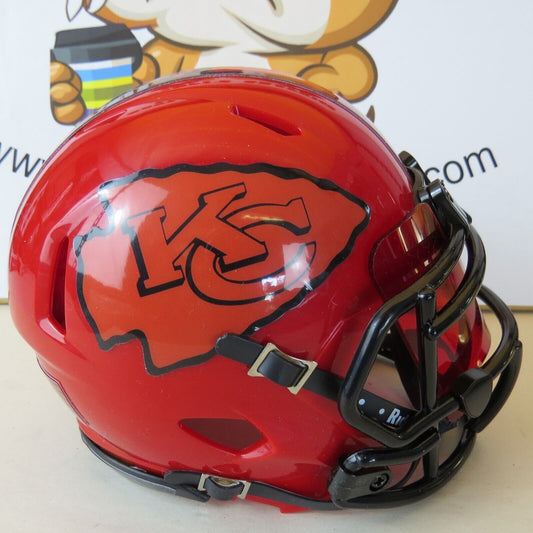 Kansas City Chiefs Custom Mini Helmet Alternate decals on Red