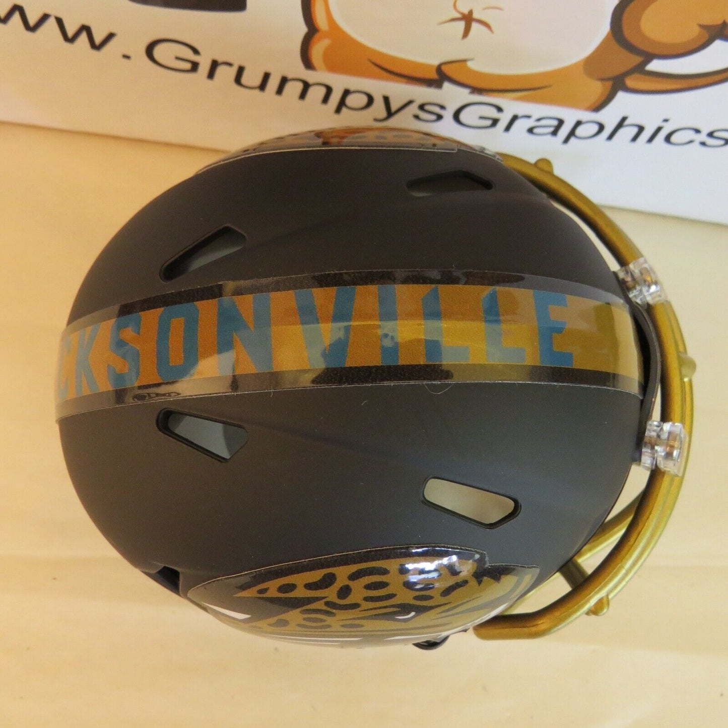 Jacksonville Jaguars  Custom Mini Helmet Satin Black