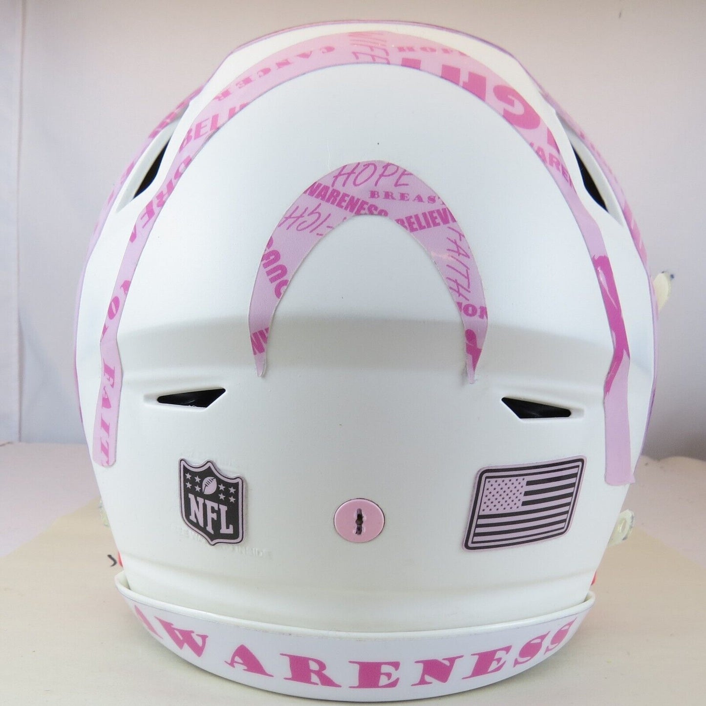 Cincinnati Bengals Custom Speedflex Helmet Alternate Breast Cancer Awareness BCA