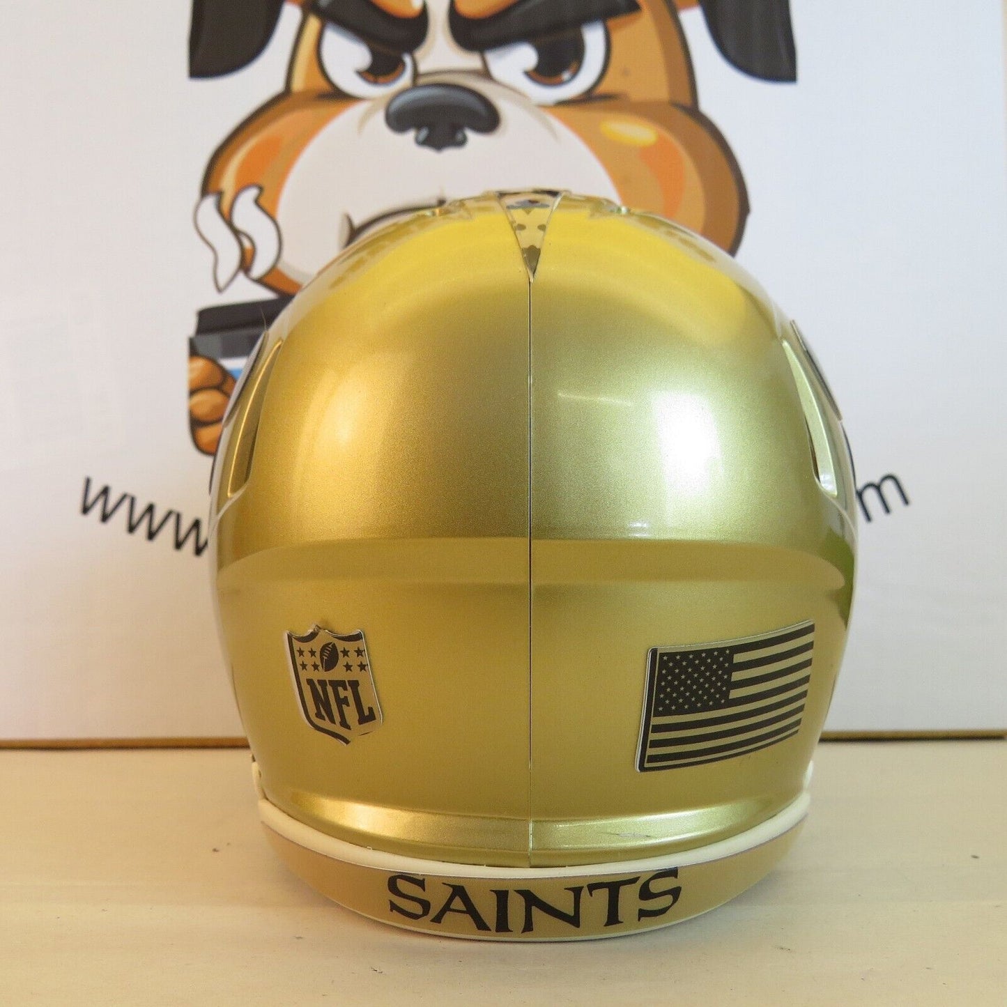 New Orleans Saints Custom Mini Helmet Gold