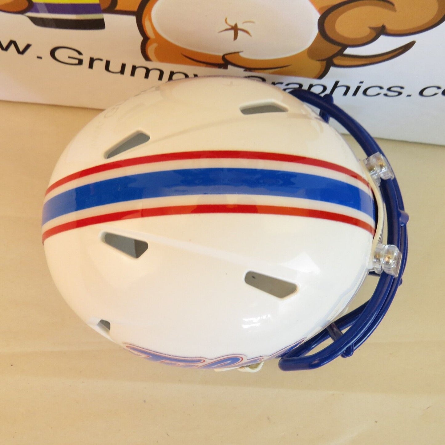 Tulsa Golden Hurricane Custom Mini Helmet White