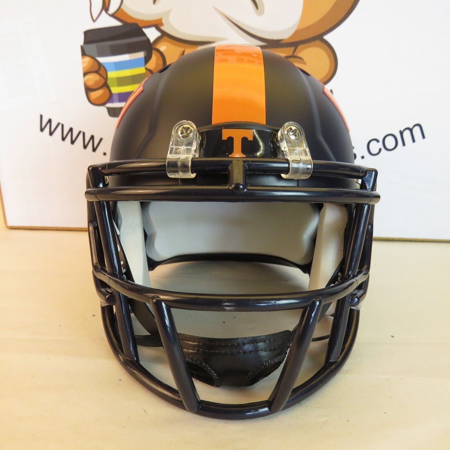 Tennessee Vos Custom Mini Helmet Black Satin