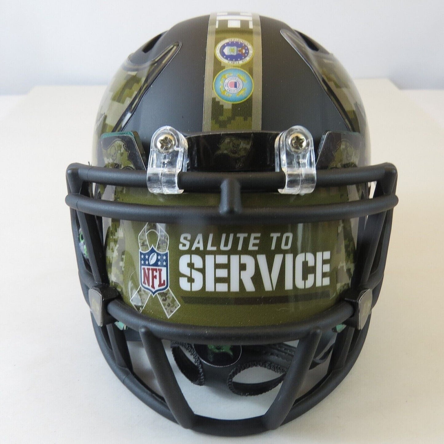 Tampa Bay Buccaneers Custom Mini Helmet STS Salute to Service Themed Black