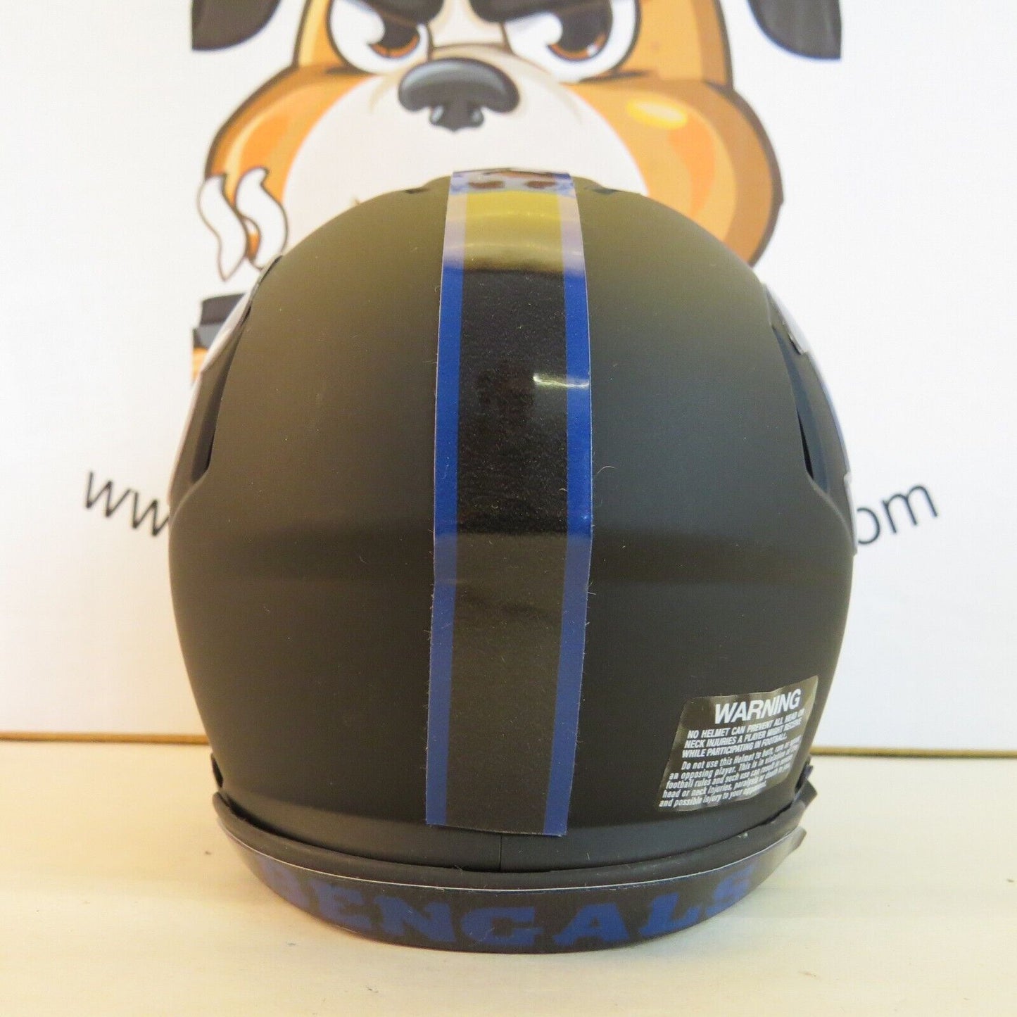 Cincinnati Bengals Custom Mini Helmet Thin Blue Line