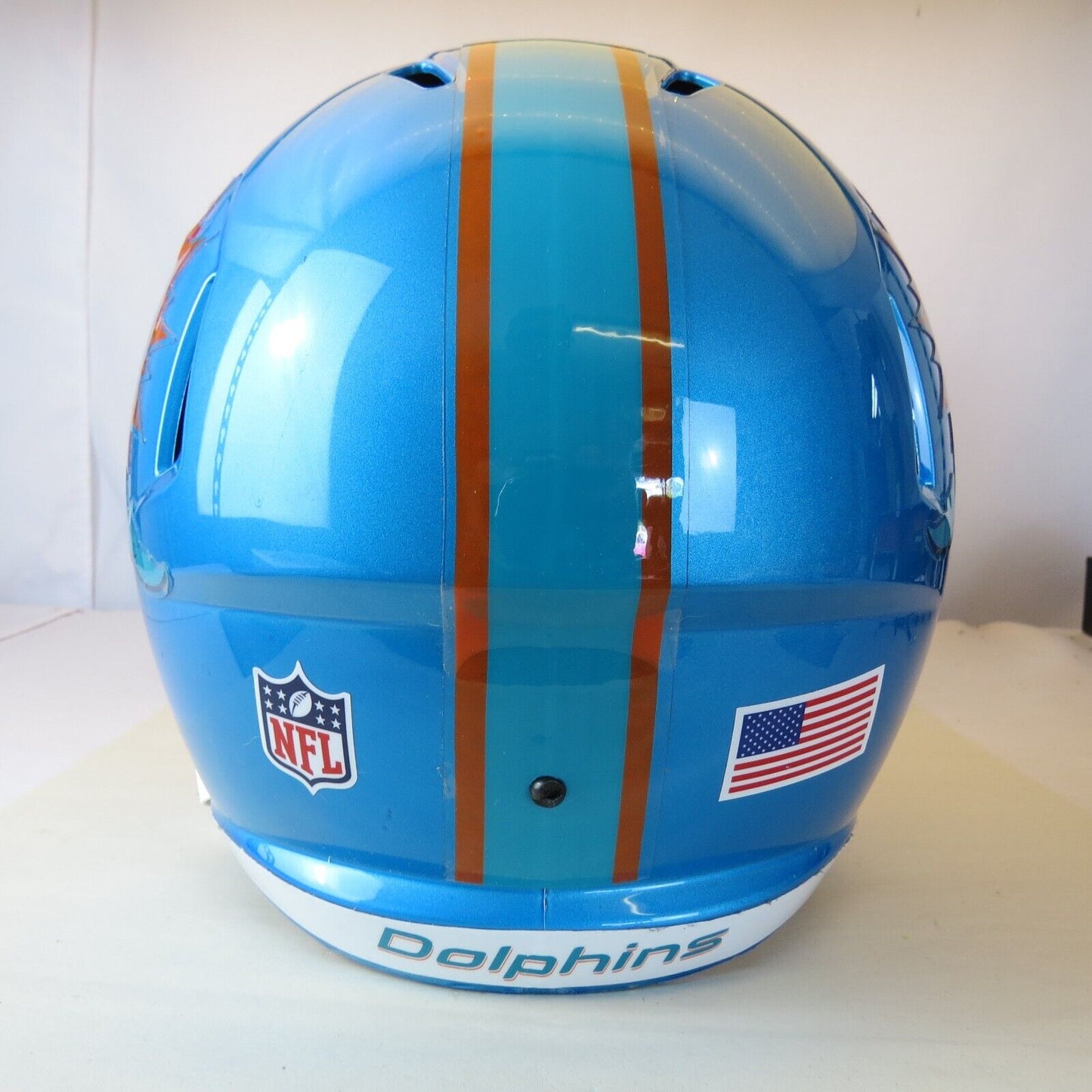 Miami Dolphins Custom full size replica Helmet on Flash Blue