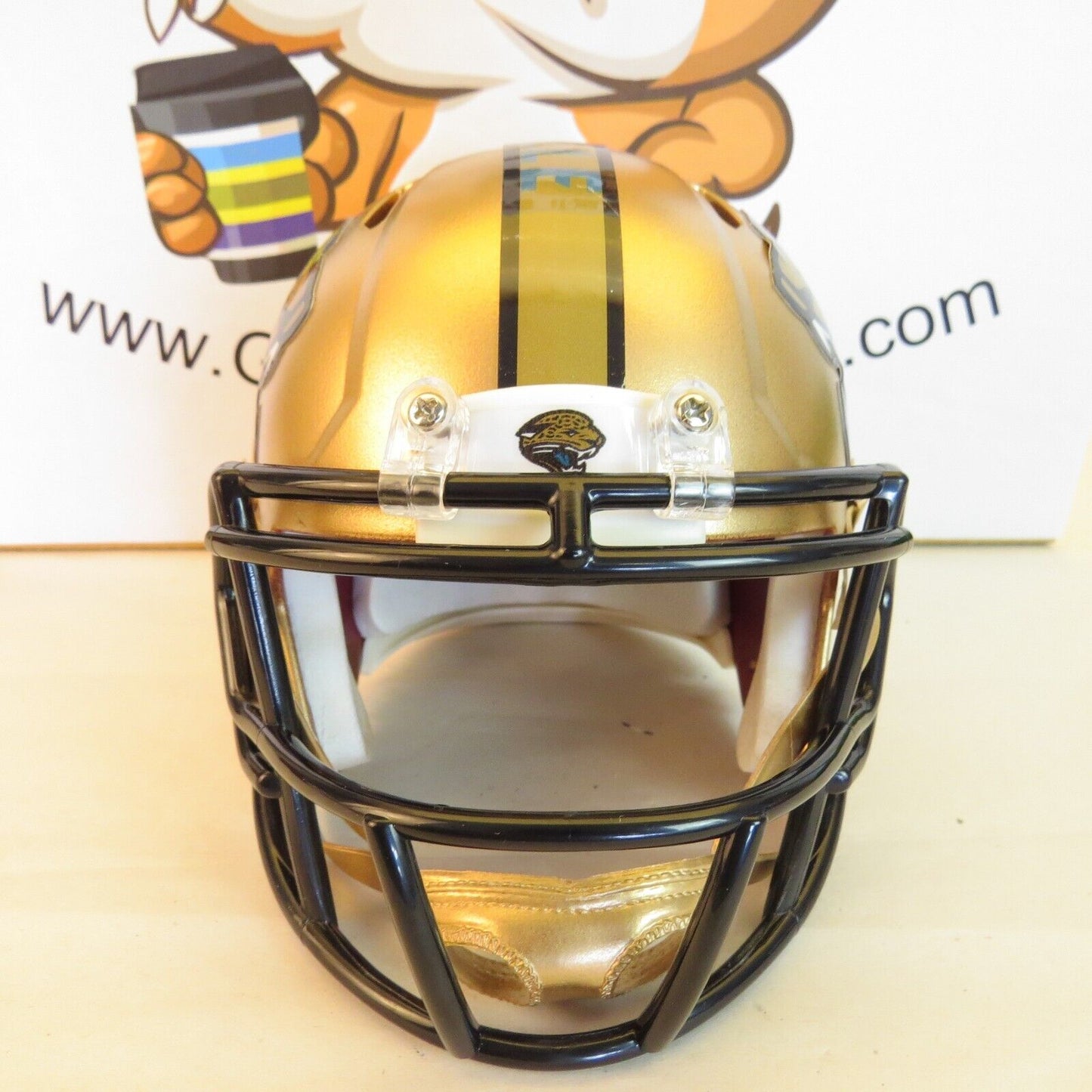 Jacksonville Jaguars  Custom Mini Helmet Painted Gold