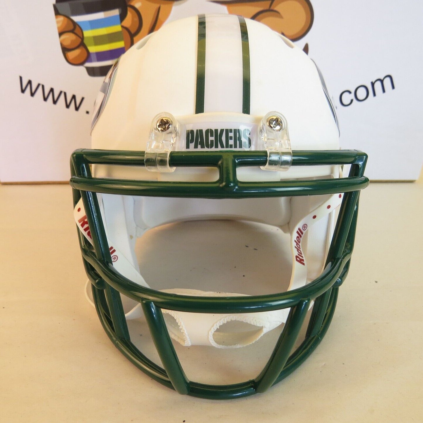 Green Bay Packers Custom Mini Helmet White