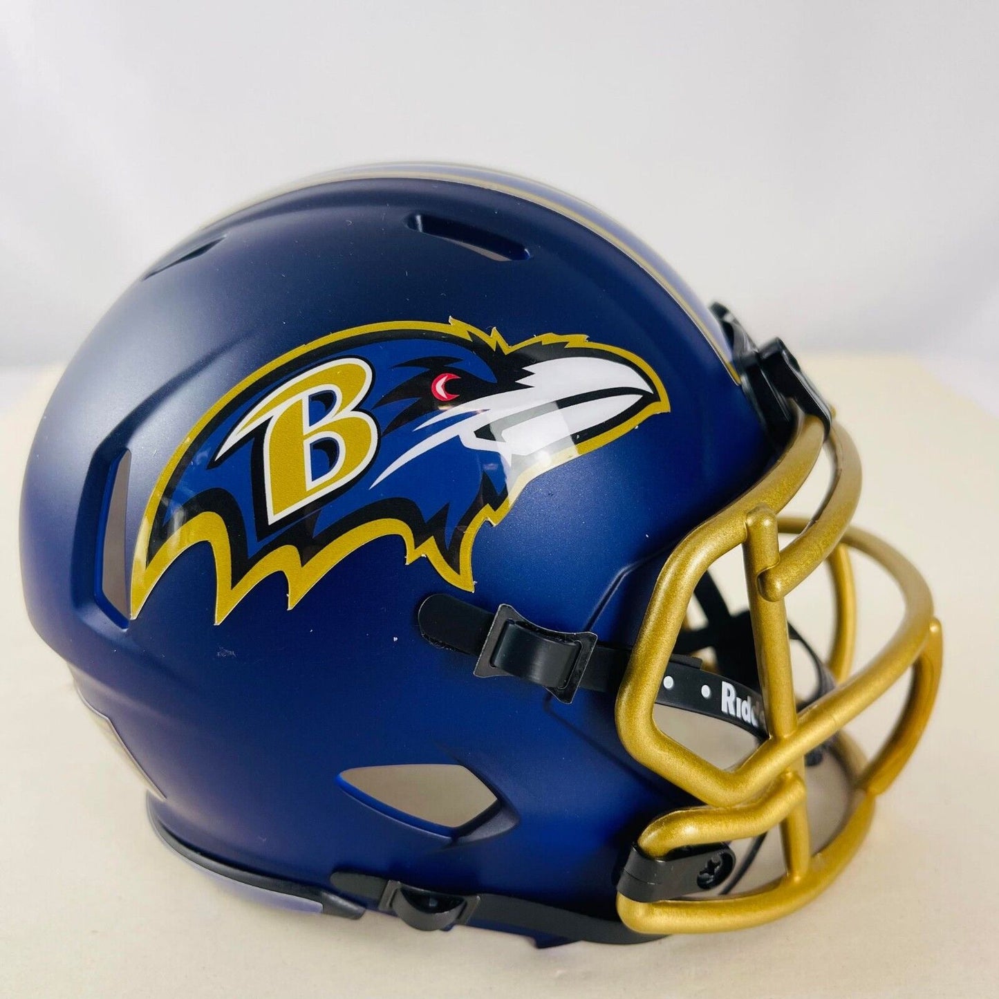 Baltimore Ravens Custom Mini Helmet - Purple Satin