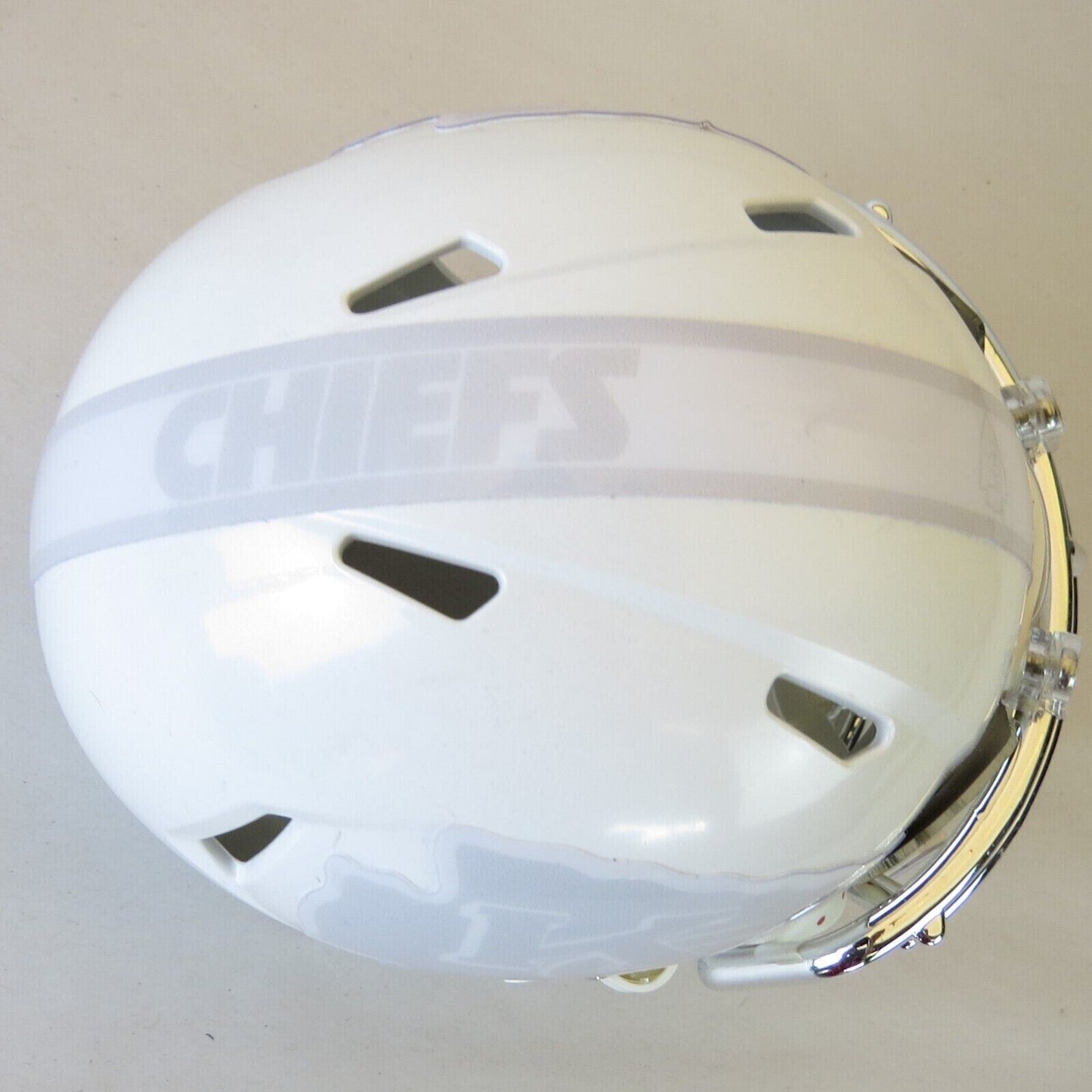 Kansas City Chiefs Custom Mini Helmet Ice White