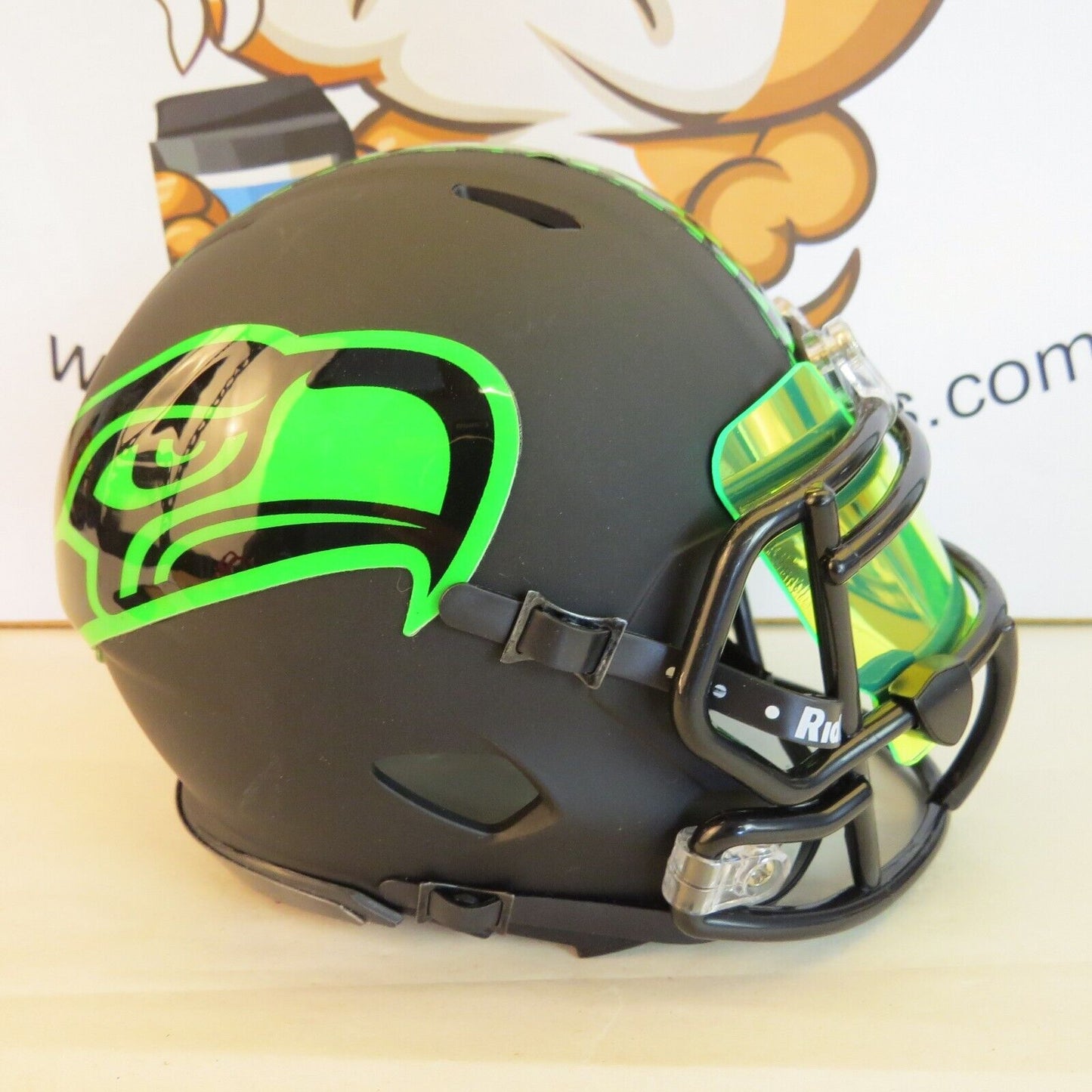 Seattle Seahawks Custom Mini Helmet Black Matte