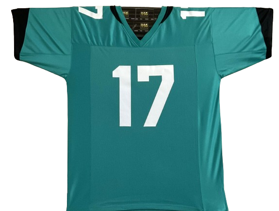 Evan Engram Signed Custom Teal Jersey Jacksonville Jaguars JSA Certified