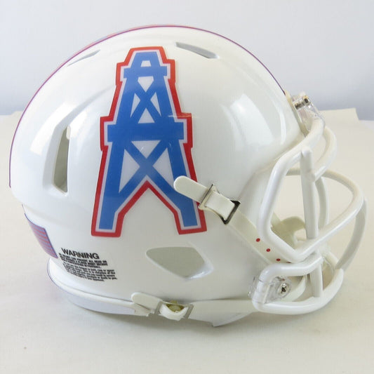 Houston Oilers Custom Mini Helmet Alternate decals on White