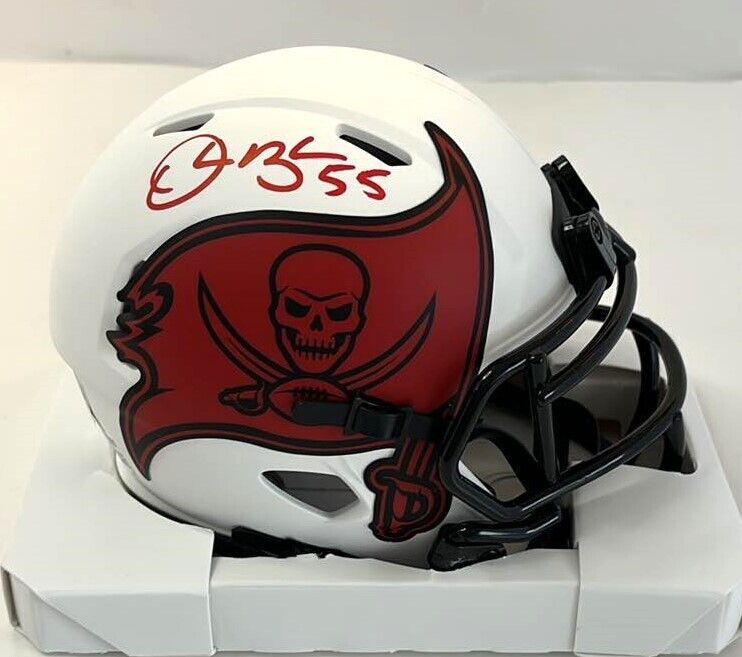 Derrick Brooks Signed Speed Lunar Mini Helmet Tampa Bay Buccaneers Becket Cert