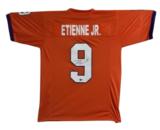 Travis Etienne Jr. Signed Custom Clemson Tigers Jersey Beckett Certified