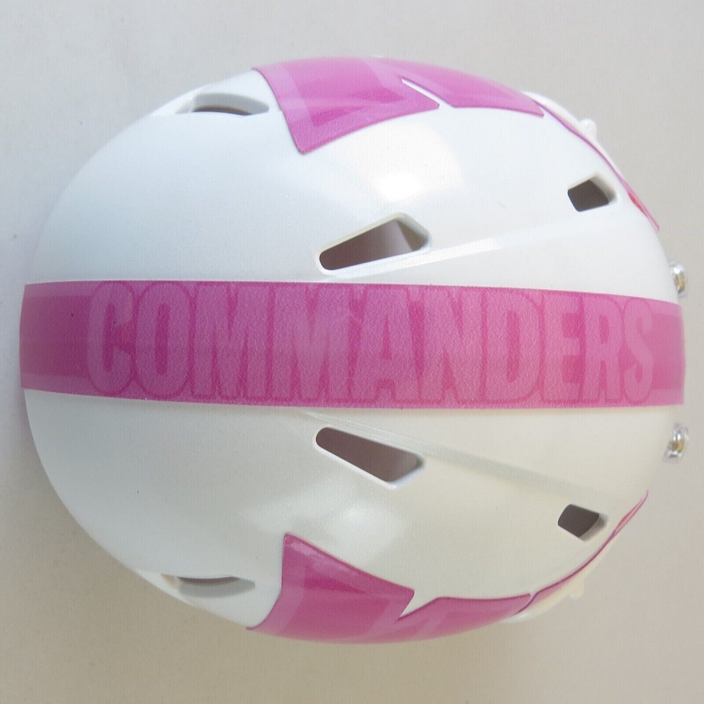 Washington Commanders Custom Mini Helmet BCA Breast Cancer Awareness White