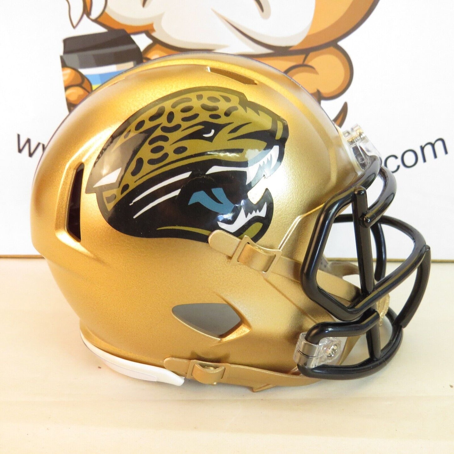 Jacksonville Jaguars  Custom Mini Helmet Painted Gold