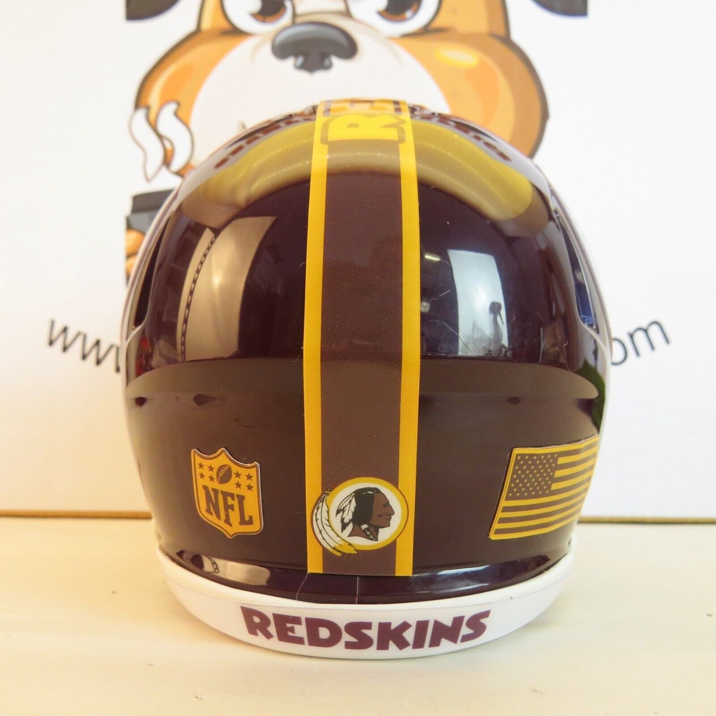 Washington Redskins Custom Mini Helmet Throw Back Maroon