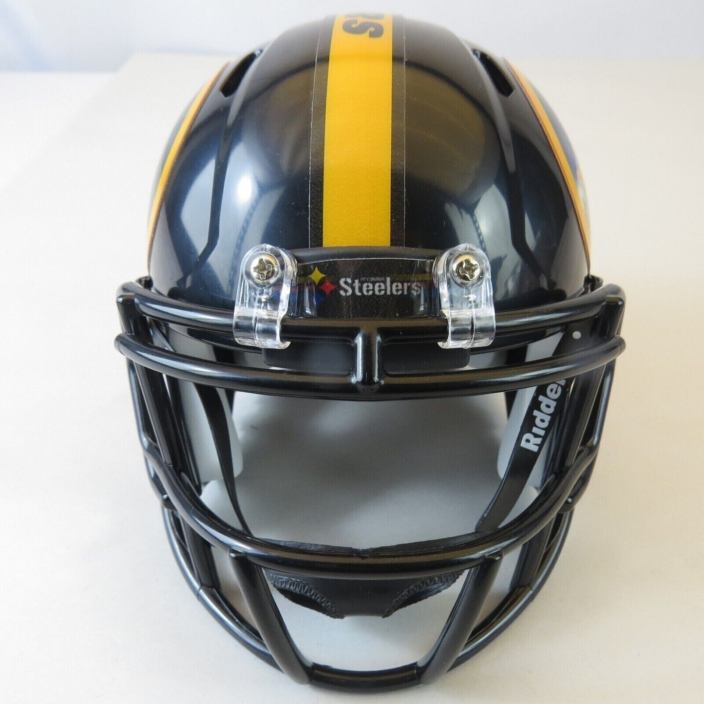 Pittsburgh Steelers Custom Mini Helmet Alternate decals on Black