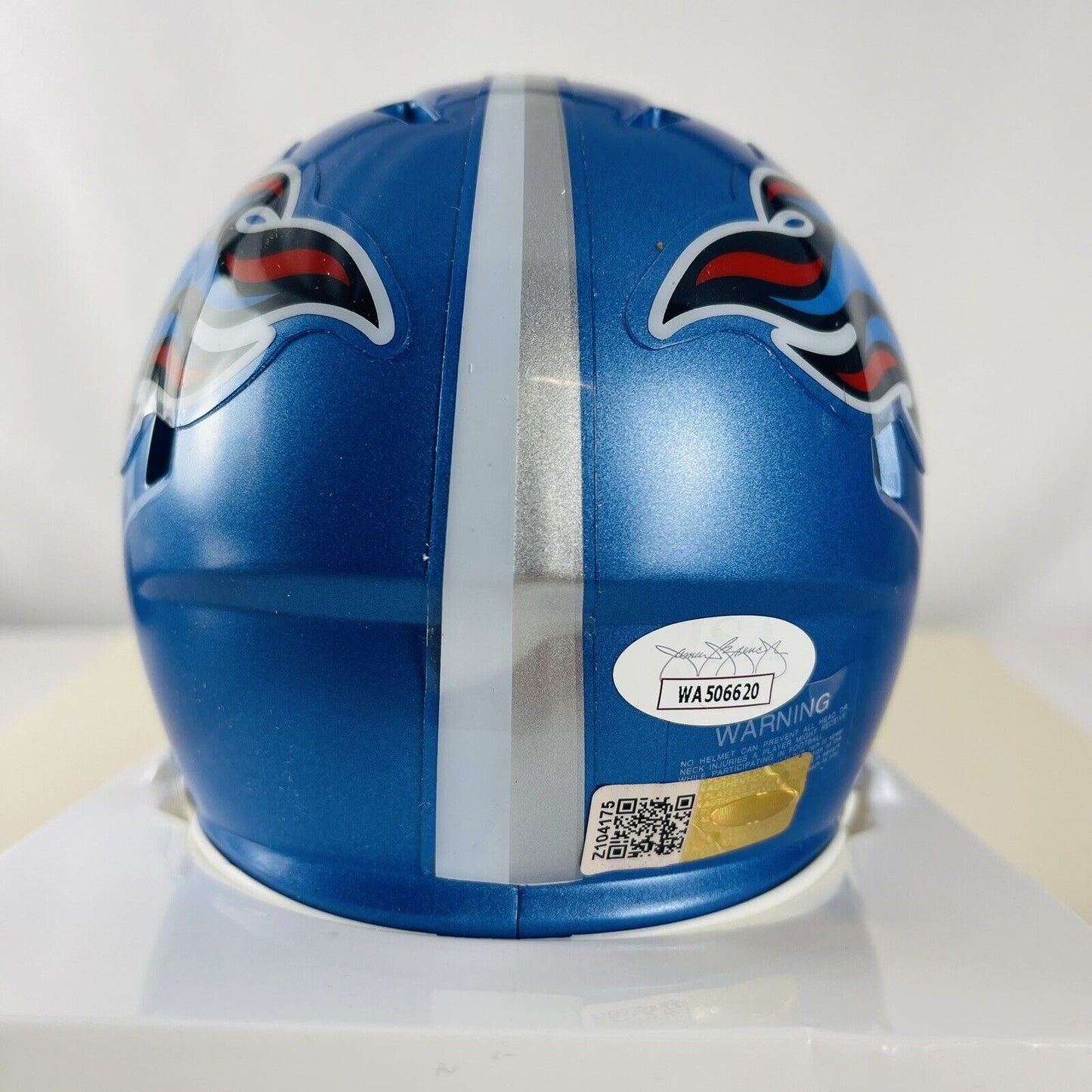 Chris Johnson Tennessee Titans Signed Flash Mini Helmet JSA Cert CJ2K