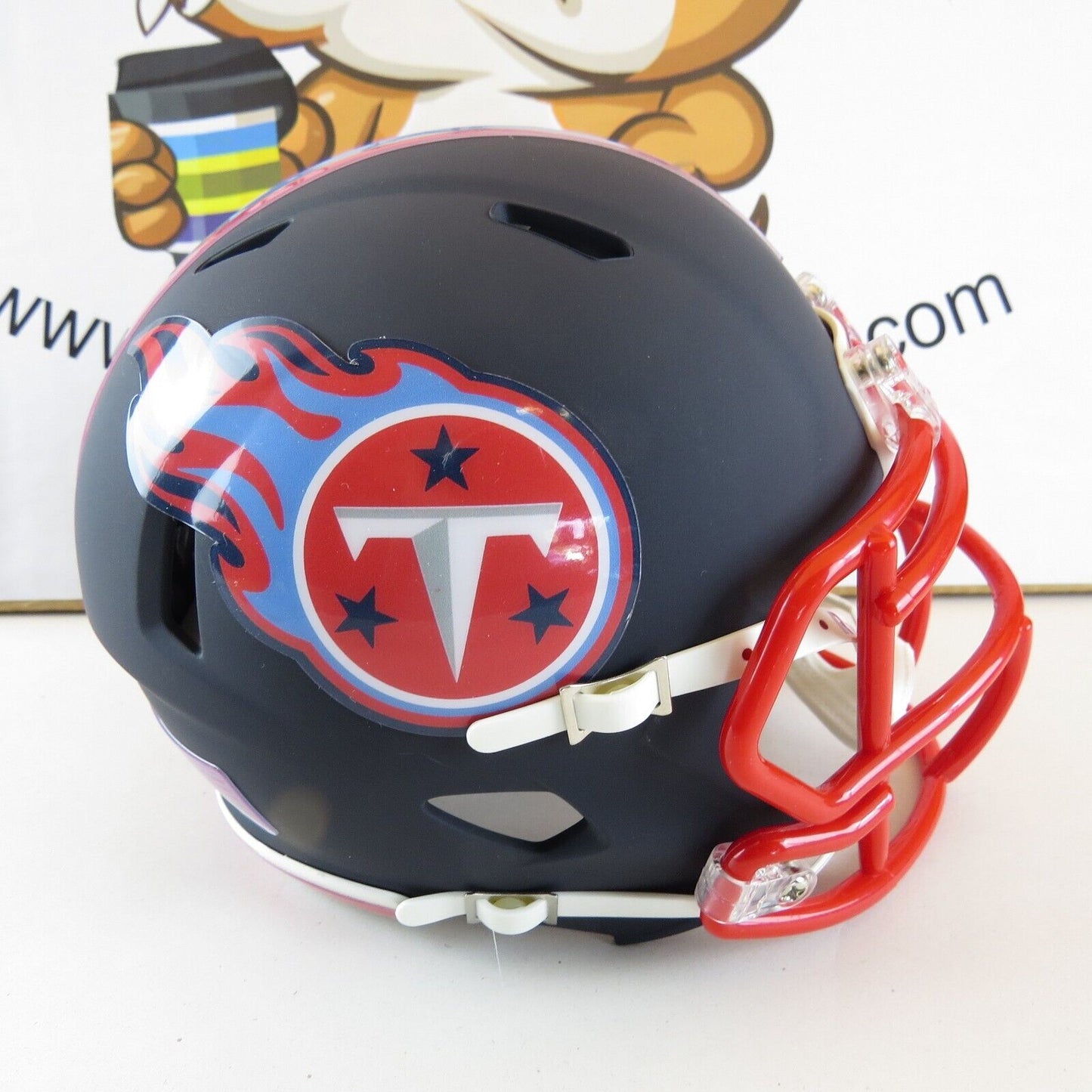 Tennessee Titans Custom Mini Helmet Alternate Concept on Blue Matte