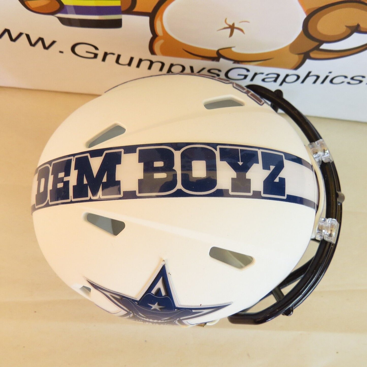 Dallas Cowboys Custom Mini Helmet White