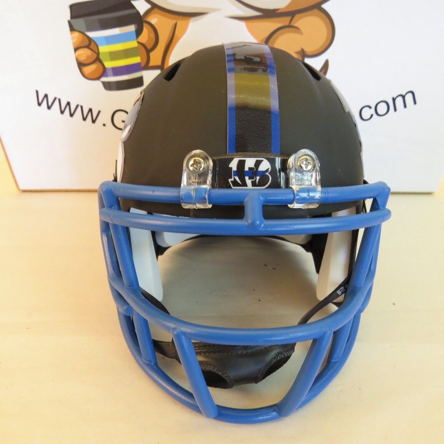 Cincinnati Bengals Custom Mini Helmet Thin Blue Line