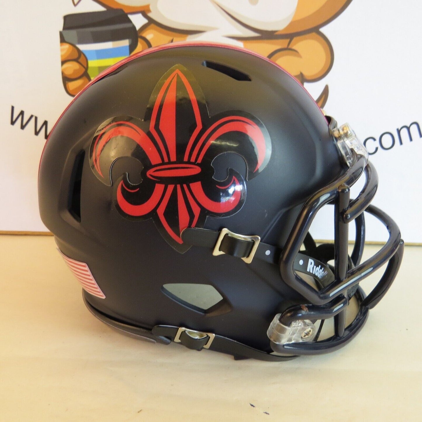 Louisiana-Lafayette Ragin' Cajuns Custom Mini Helmet Alternative Black