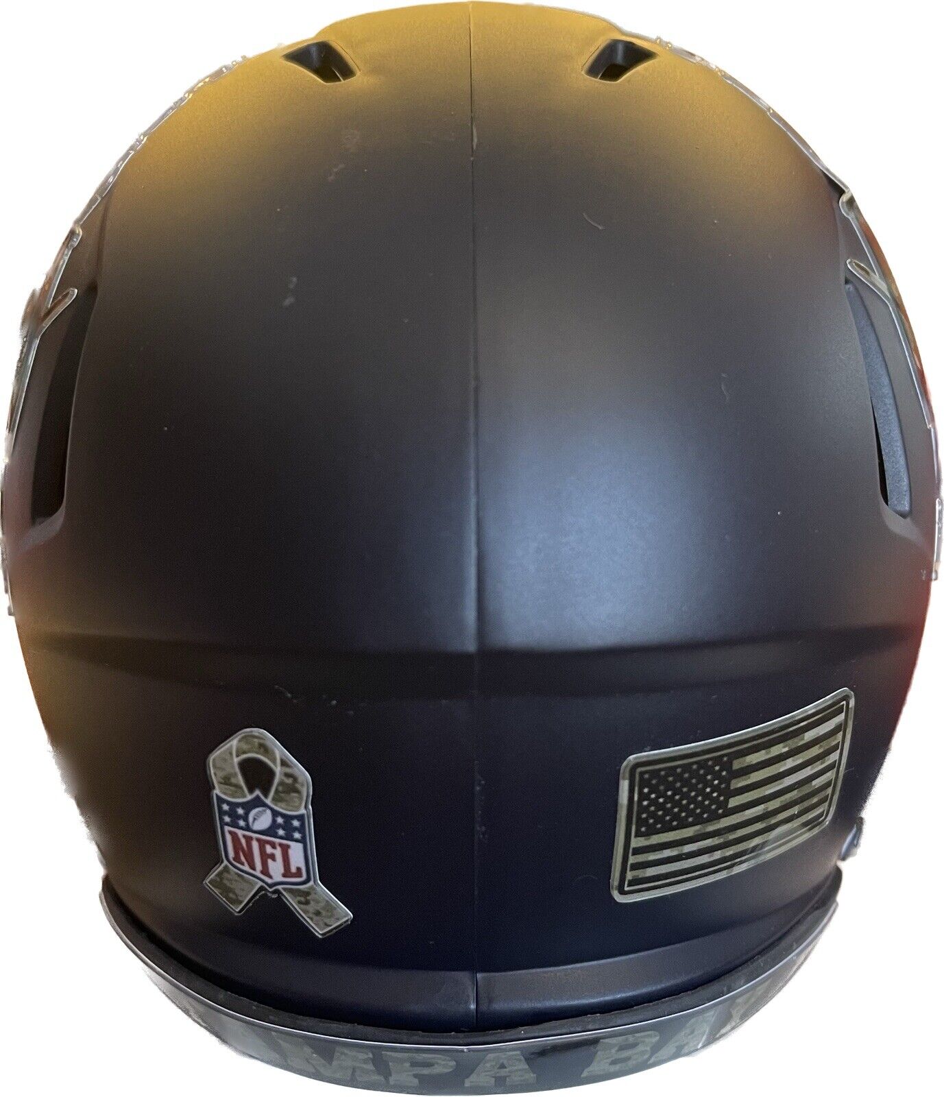 Tampa Bay Buccaneers  boat Custom Mini Helmet STS Salute to Service Themed Black