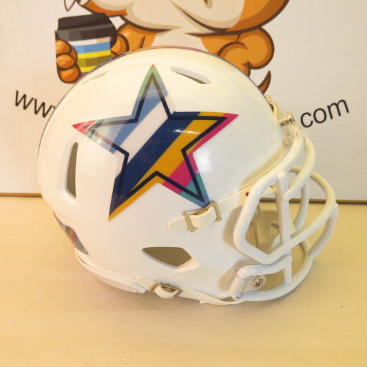 Dallas Cowboys Custom Mini Helmet Crucial Catch Themed White