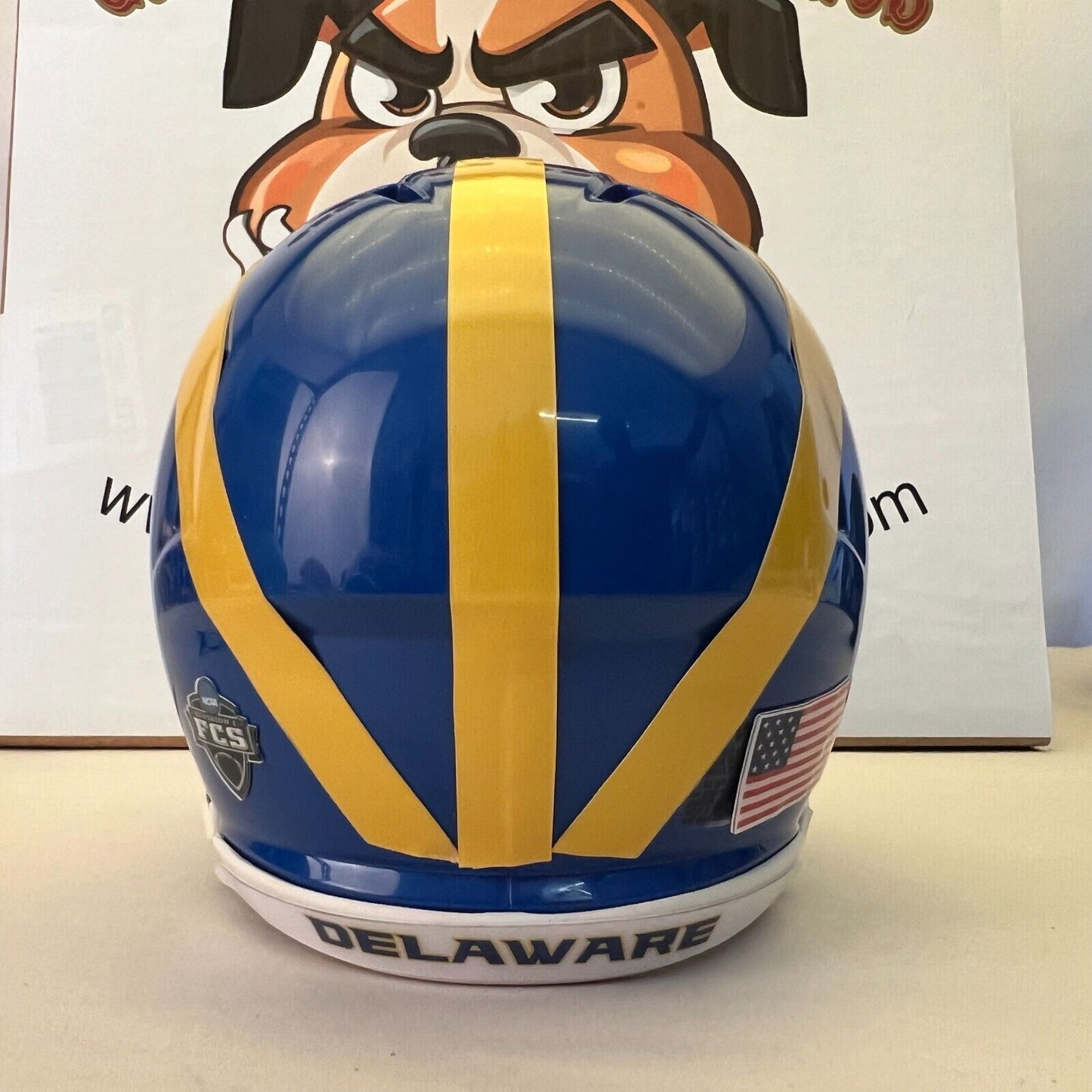 Delaware Fightin' Blue Hens Custom Mini Helmet alternate concept Blue