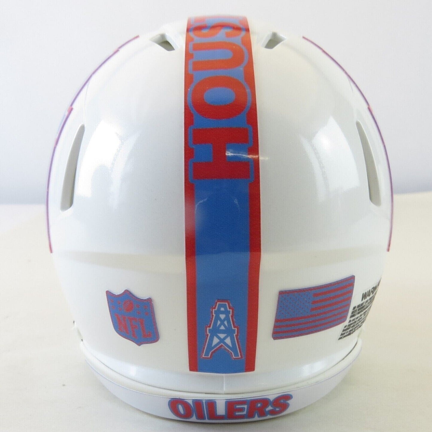 Houston Oilers Custom Mini Helmet Alternate decals on White