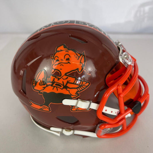 Cleveland Browns Custom Painted mini Helmet -