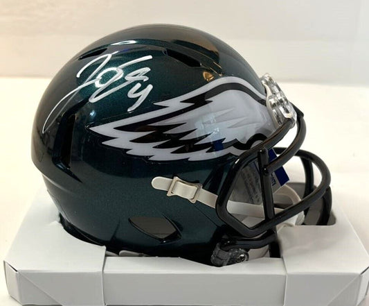 Jake Elliott Signed Speed Mini Helmet Philadelphia Eagles PSA Certified